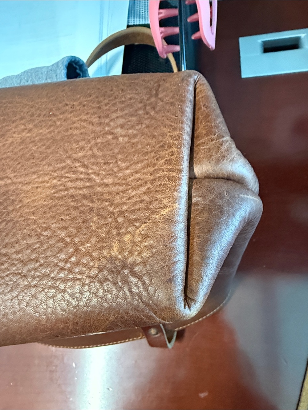 Go forth goods small Avery tote in saddle - Picture 5 of 7